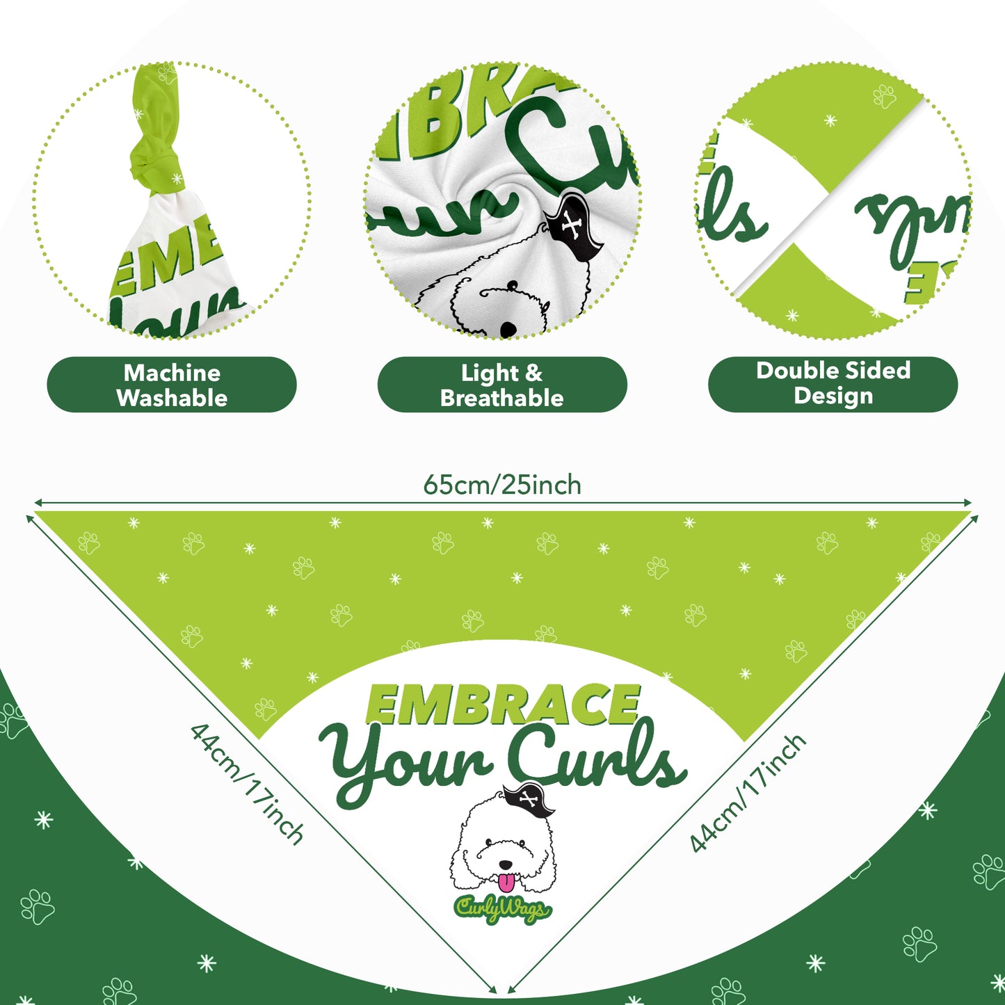 CurlyWags Signature Bandana