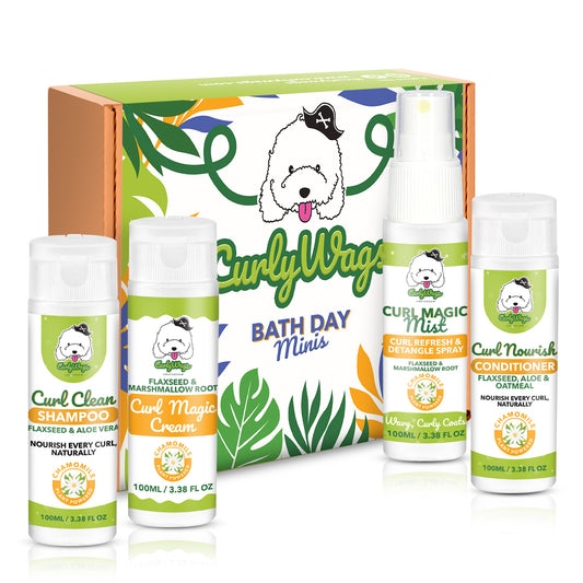 CurlyWags Chamomile Curl Care, Travel Kit