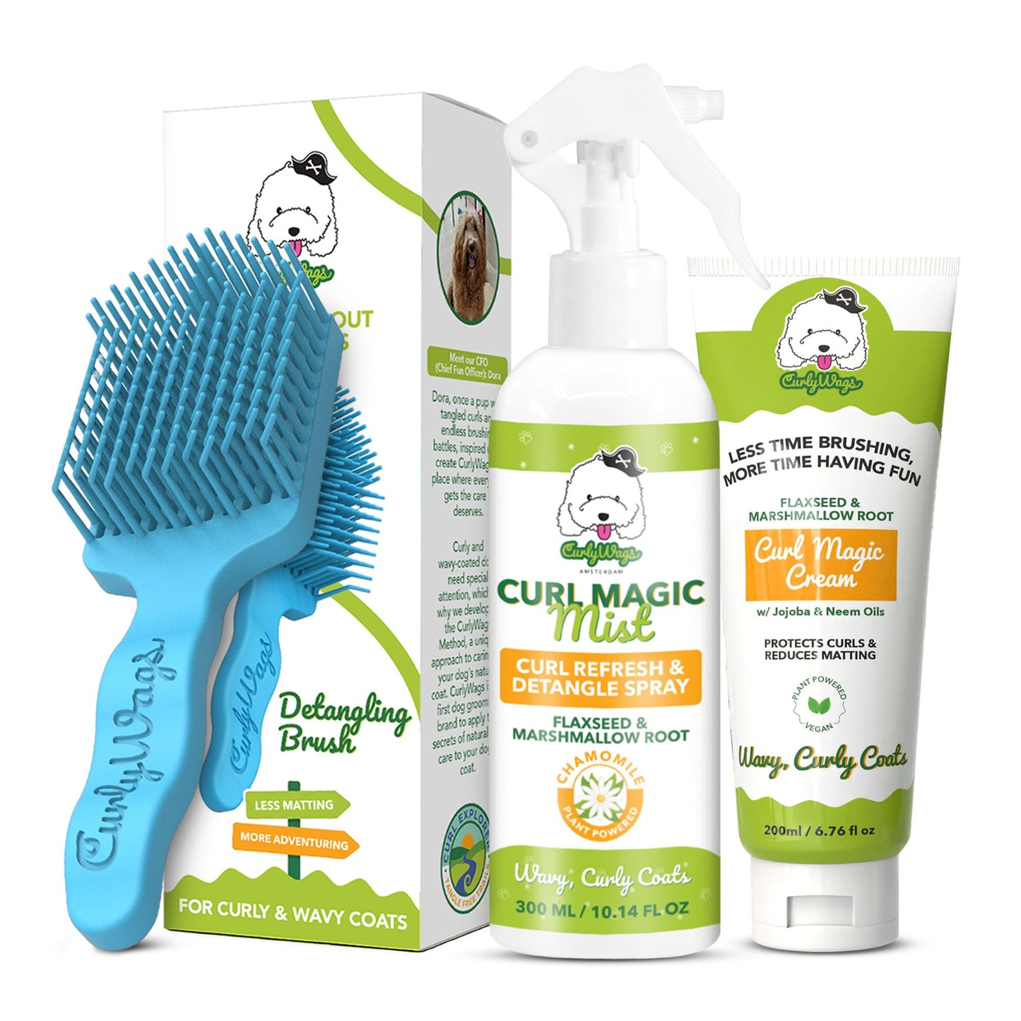 Signature Bundle (Curl Cream + Spray + Brush)