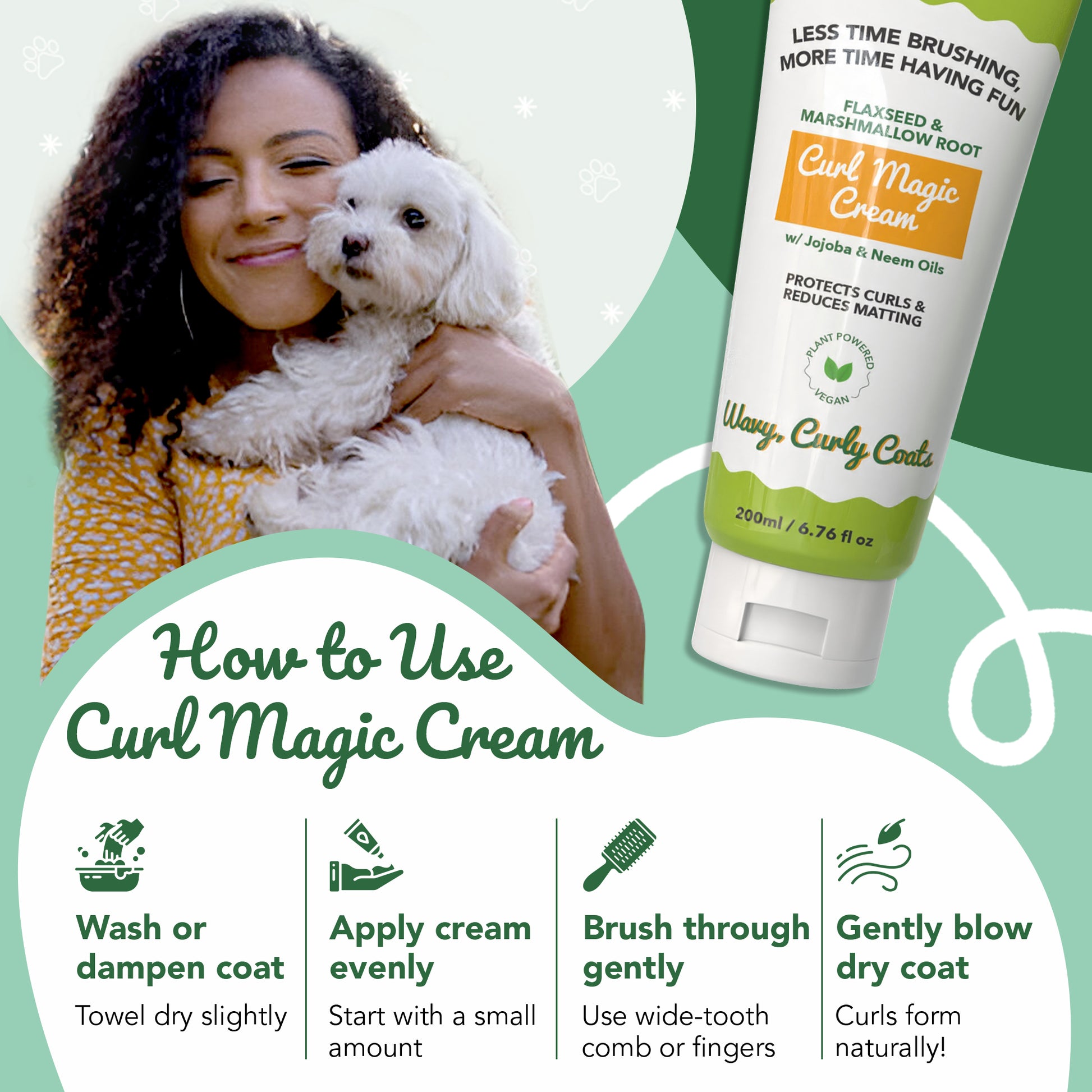 Curl Magic Cream for Goldendoodles – Best  | CurlyWags