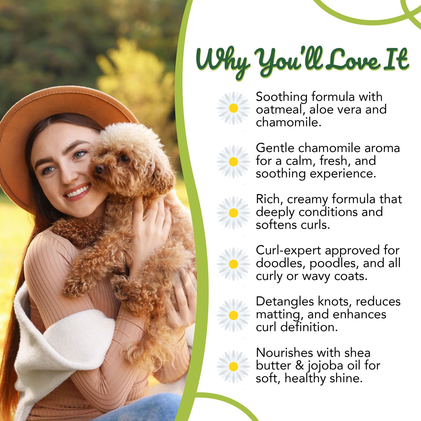 Chamomile Conditioner for Goldendoodles – Best  | CurlyWags