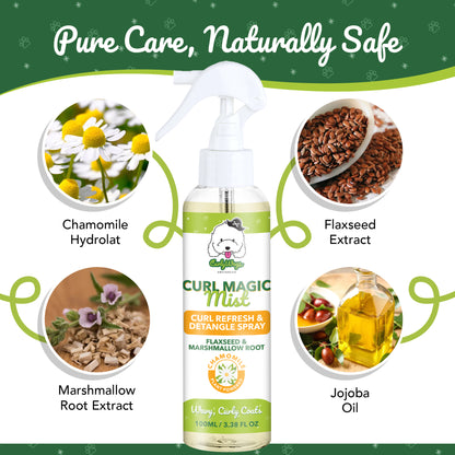 Chamomile Scent Curl Refresher/Detangling Spray for Goldendoodles – Best  | CurlyWags