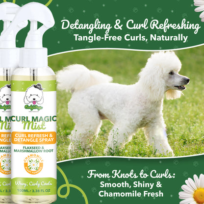 Chamomile Scent Curl Refresher/Detangling Spray for Goldendoodles – Best  | CurlyWags