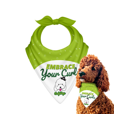 CurlyWags Signature Bandana for Goldendoodles – Best  | CurlyWags